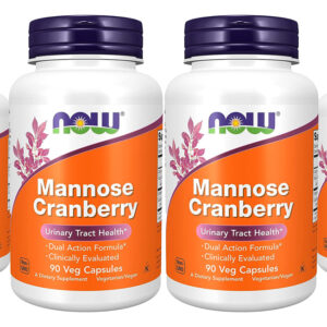 Manose E Cranberry Now Foods Mannose Cranberry 90vegcaps 4un Sabor Sem Sabor