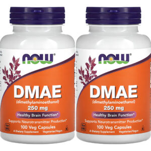 Dmae 250mg Now Foods Dimetilaminoetanol 100 Veg Caps 2un Sabor Sem Sabor