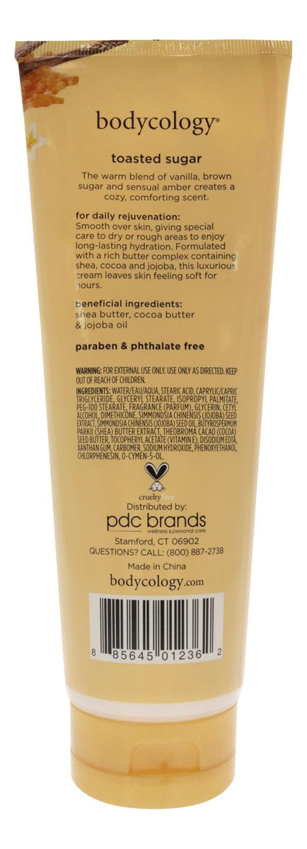 Creme Corporal Hidratante Bodycology Toasted Sugar 240ml Par - Imagem 2