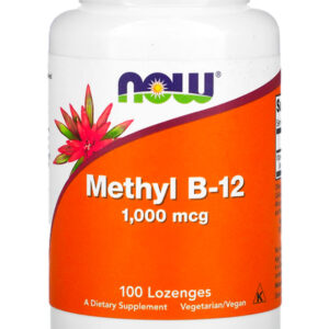 Now Foods Vitamina B-12 1mg Com Metilcobalamina 100pastilhas