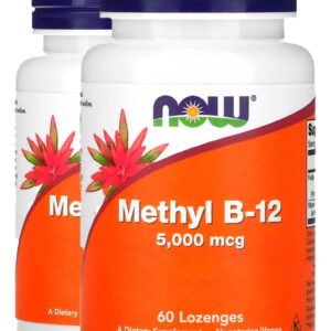 Metil B-12 5.000mcg 60 Pastilhas Importado 2un Now Foods