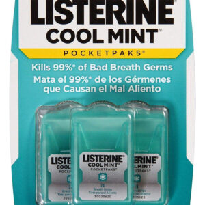 Pacotes Breath Strips Listerine Cool Mint (288 Unidades) (pa