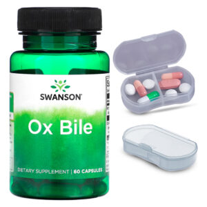 Bile De Boi Ox Bile 90mg Swanson Padronizado 60 Cápsulas