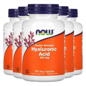 Ácido Hialurônico 100mg Now Foods 120 Cápsulas Importado 5un