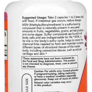 Msm 1000mg 120 Caps Importado 2un Now Foods