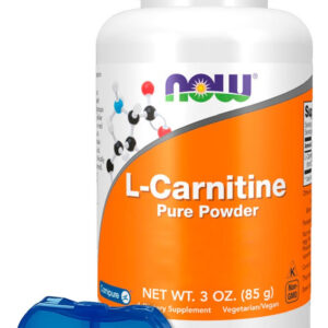 L-carnitina Pura Em Pó 85g Now Foods +porta Cápsulas