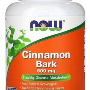 Casca De Canela 600 Mg Da Now Foods 120 Cápsulas