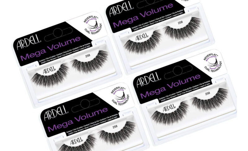 Cílios Postiços Ardell Mega Volume Lash 258 W/ Curl 4 Pares
