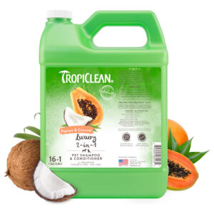 Shampoo E Condicionador Tropiclean 2 Em 1 De Mamão E Coco