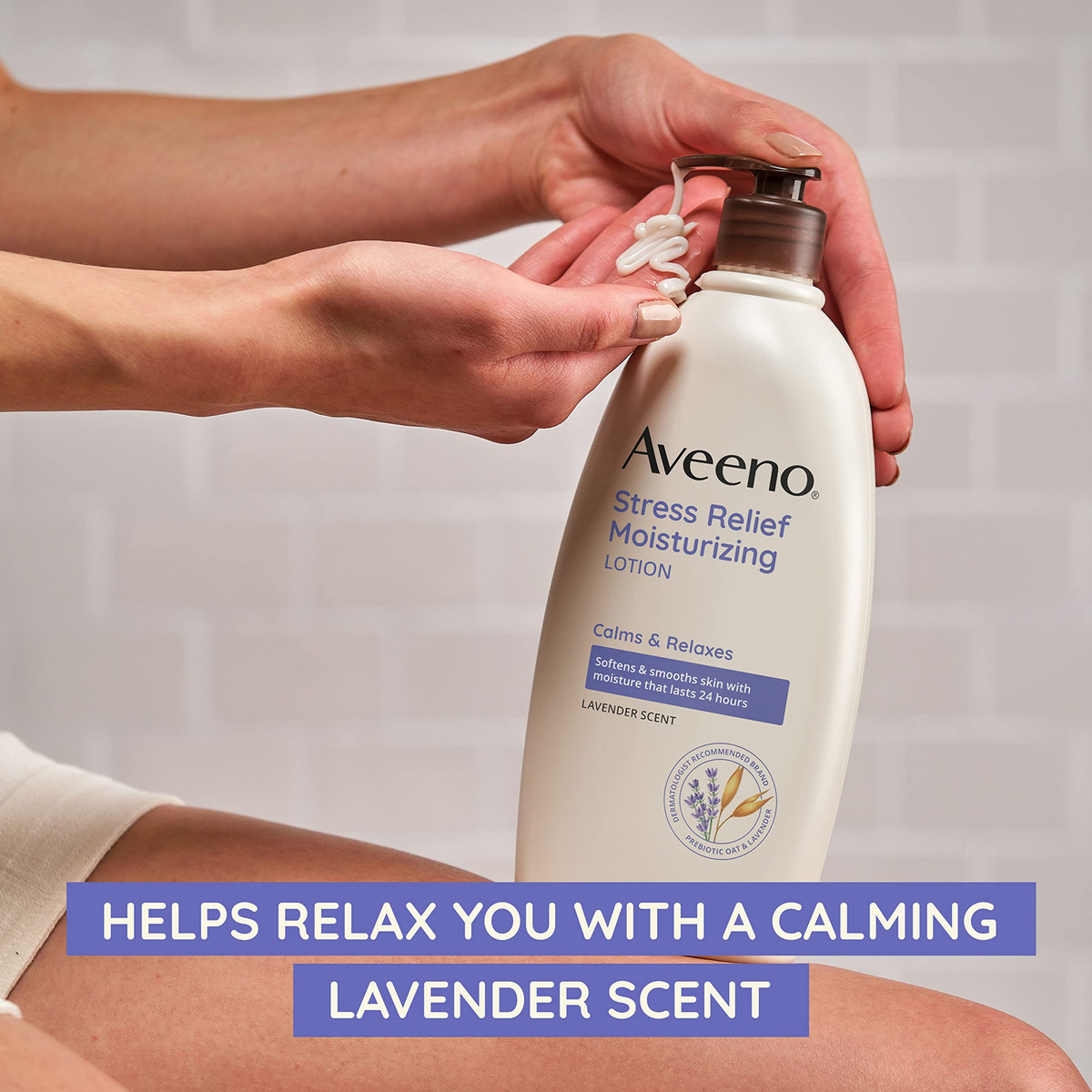 Loção Corporal Calmante Aveeno Lavanda 340ml - Imagem 2
