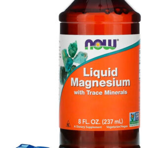 Magnésio Líquido Now Foods Traço Mineral + Porta Cápsulas