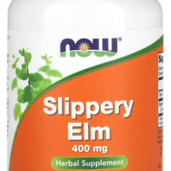 Ulmus Rubra 400mg Now Foods Slippery Elm 100 Veg Caps Sabor Sem Sabor