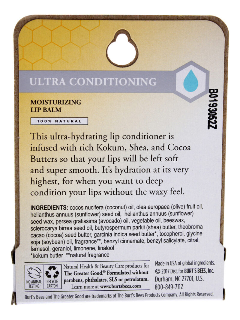 Bálsamo Labial Burts Bees Ultra Conditioning Com Kokum Butte - Image 5
