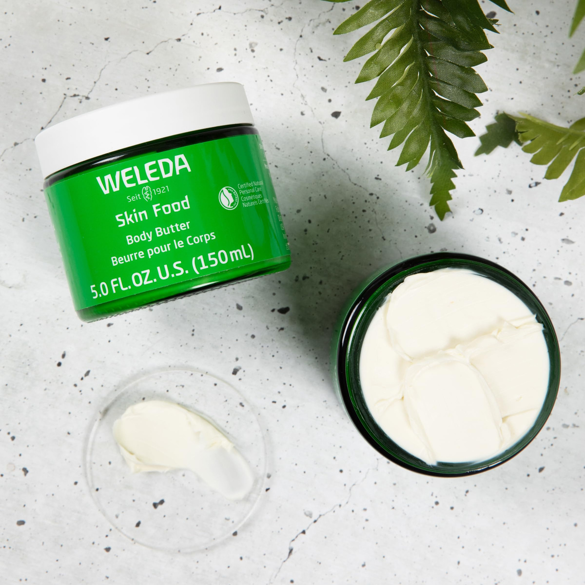 Frasco De Vidro Sustentável Body Butter Weleda Skin Food 150 - Imagem 5
