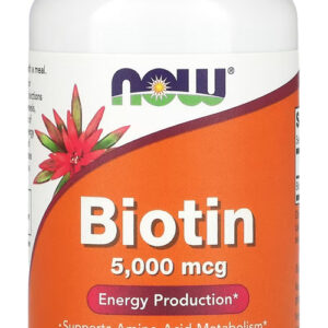 Biotina 5000mcg Now Foods 60 Veg Caps Importado Eua/usa