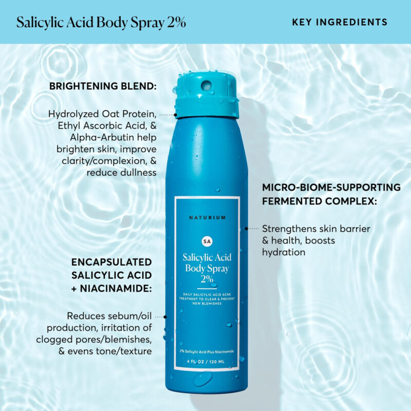 Spray Corporal Ácido Salicílico Naturium 2% Com Niacinamida - Image 5