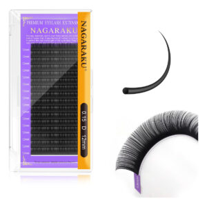 Extensões De Cílios Nagaraku Individual Lashes 0,15 Mm D Cur