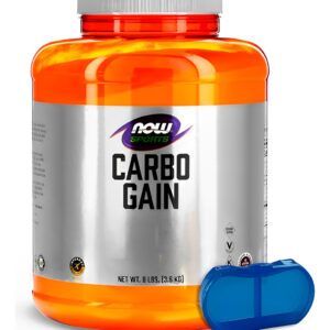Carbo Gain Pó Now Foods 3.63kg + Porta Cápsulas