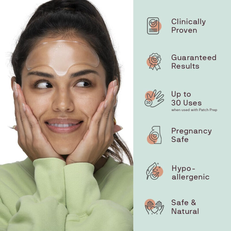 Kit De Adesivos Faciais Dermaclara Antirrugas Com Testa E Pe - Image 2
