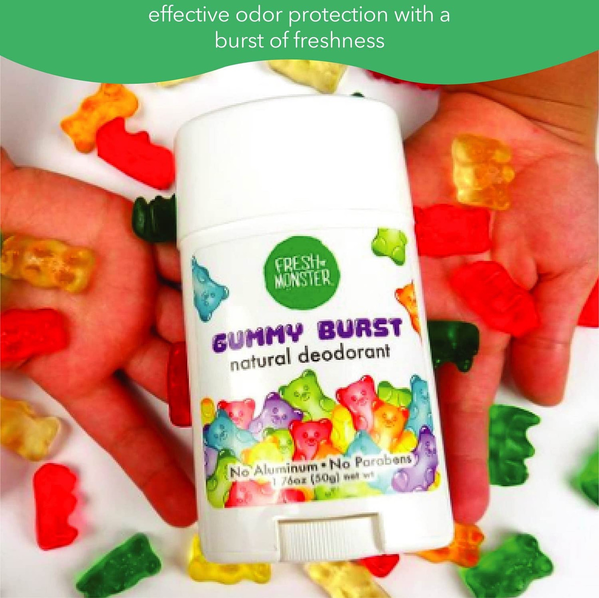 Desodorante Fresh Monster Natural Para Crianças E Adolescent - Imagem 6