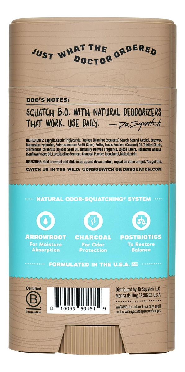 Desodorante Dr. Squatch Natural Coconut Castaway Men 80ml 3- - Imagem 8