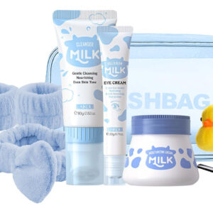 Conjunto De Cuidados Com A Pele Laikou Milk Beauty Com Limpa