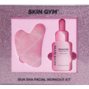 Conjunto De Cuidados Com A Pele Skin Gym Rose Quartz Gua Sha