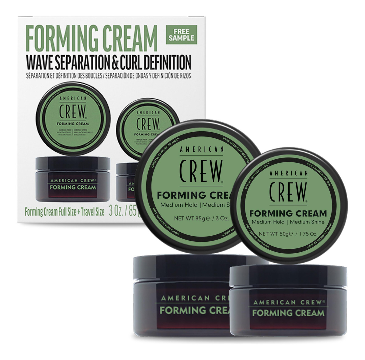 Creme Formador De Cabelo American Crew Medium Hold & Shine 6