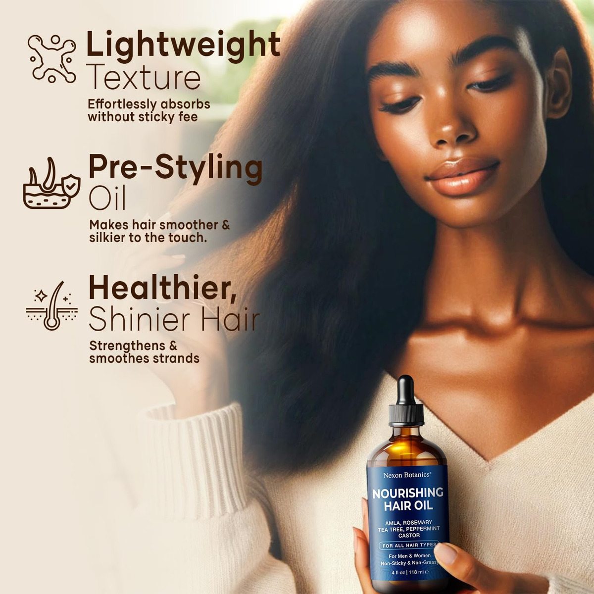 Óleo De Cabelo Nexon Botanics Nourishing 120ml Para Cabelos - Imagem 6