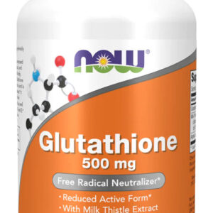 Glutationa Glutathione 500mg 60 Cáps Now Foods Sabor Sem Sabor