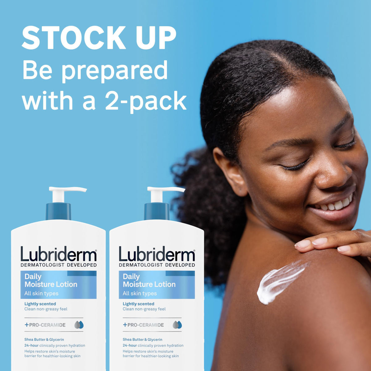 Loção Lubriderm Daily Moisture Pro-ceramide Shea Butter 720 - Imagem 4