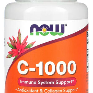 Vitamina C-1000 Now Foods 30 Veg Cápsulas Sabor Without Flavor