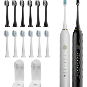 Escova De Dentes Elétrica Maxwisdom, Pacote Com 2 Para Adult