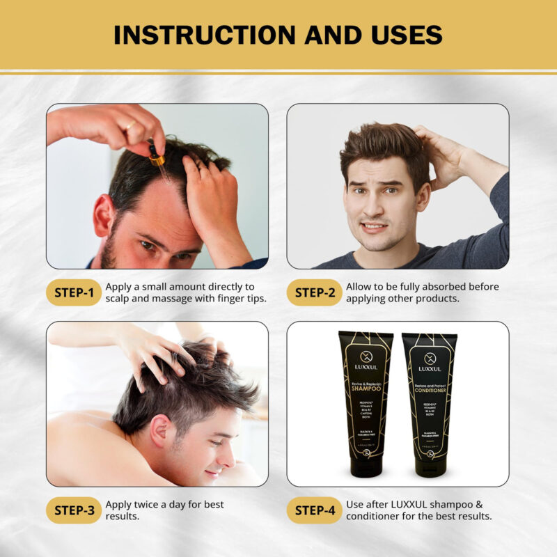 Sérum De Apoio Ao Crescimento Capilar Luxxul 50ml Com Ativos - Image 9