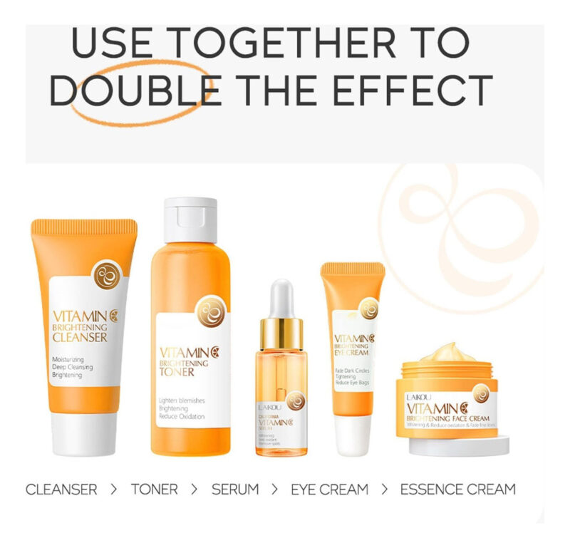 Conjunto De Cuidados Com A Pele Kasada Vitamin C Com Limpado - Image 6