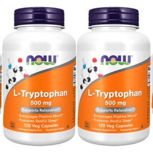 L-triptofano 500mg Now Foods L-tryptophan 120 Veg Caps 4un