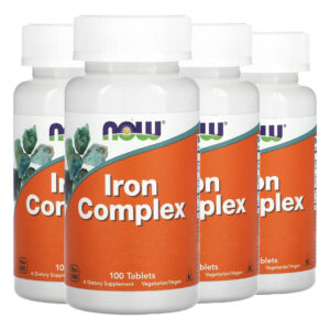 Complexo De Ferro Now Foods Iron 100 Tabls Importado 4un