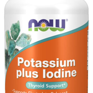 Potássio Plus Iodo Now Foods Potassium Plus Iodine 180tablts Sabor Sem Sabor