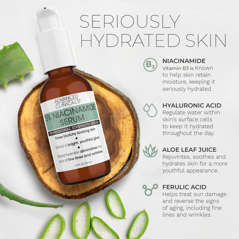 Sérum Advanced Clinicals Niacinamida 50ml Com Ácido Hialurôn - Image 3