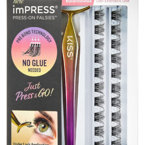Cílios Postiços Kiss Impress Falsies Lash Clusters 14 Mm