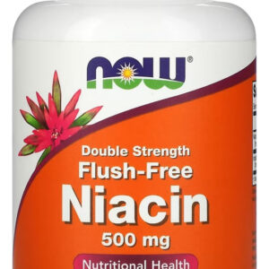 Niacina 500 Mg Força Dupla Now Foods 90 Veg Caps