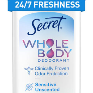 Desodorante Stick Secret Whole Body Para Mulheres 70 Ml Sem