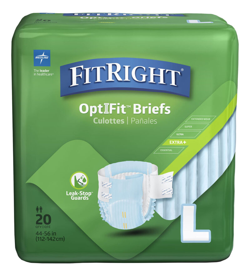 Fraldas Para Adultos Medline Fitright Optifit Extra+ Moderat