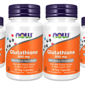 Glutationa 500mg Now Foods Glutathione 30 Veg Caps 4un