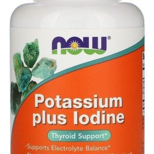 Now Foods Potássio E Iodo 180 Comprimidos Sfn