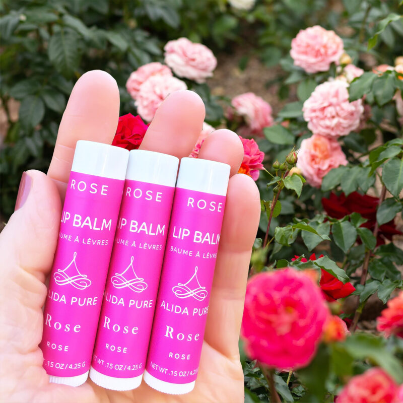 Conjunto De Protetor Labial Alida Pure Rose Vegan Com Óleo D - Image 3