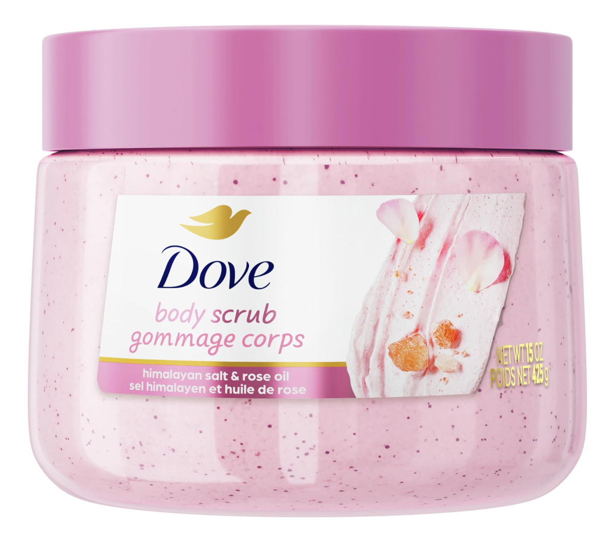 Esfoliante Corporal Dove Himalayan Com Sal E Óleo De Rosa 44