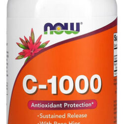 Vitamina C 1000mg E Rosa Mosqueta Now Foods 250tab Sabor Sem Sabor