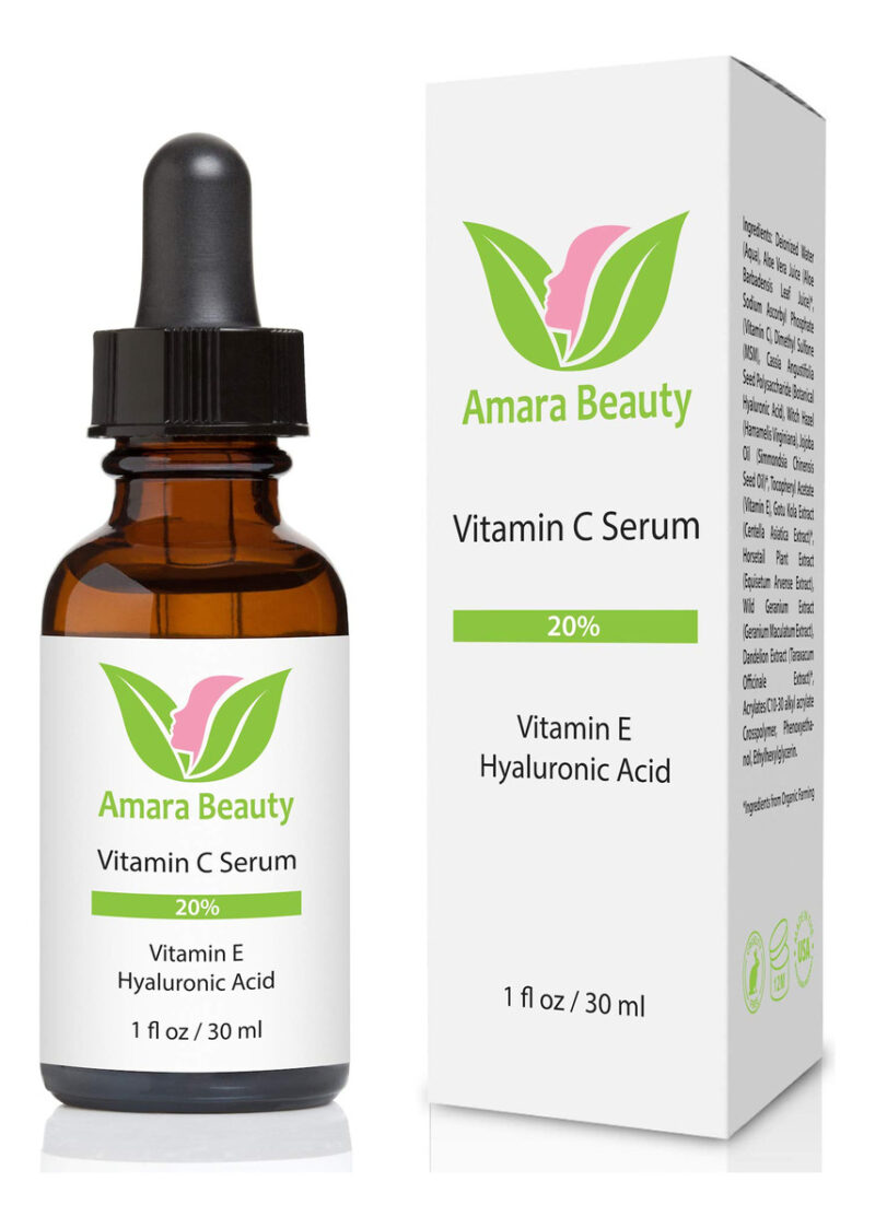 Sérum Amara Beauty Vitamina C 20% Com Ácido Hialurônico E E - Image 2