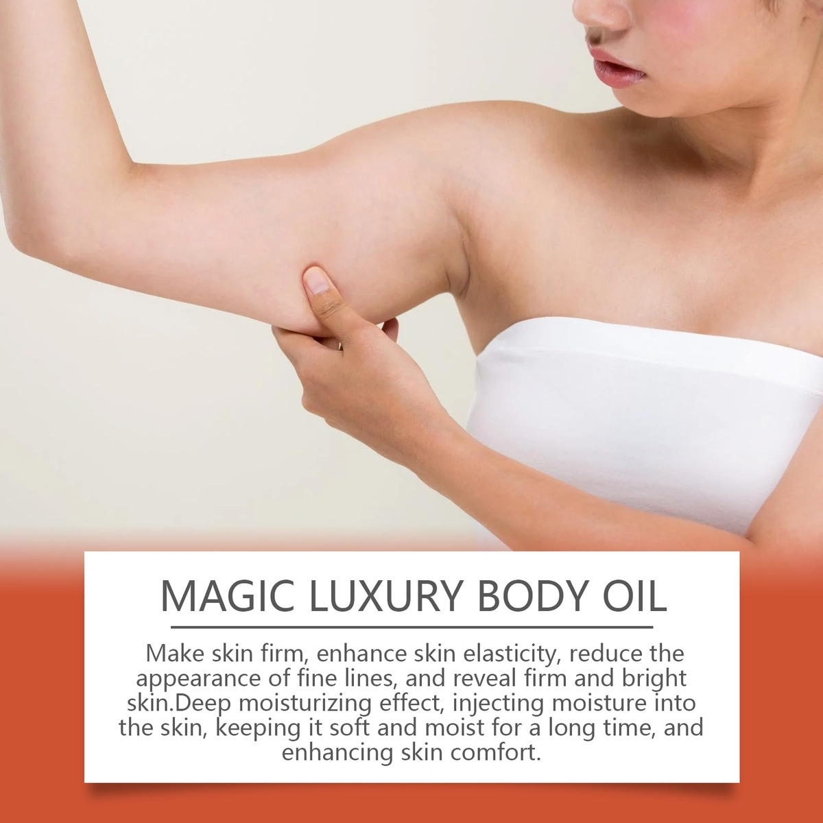 Óleo Reafirmante Corporal Magic Body Com Vitamina E, Rosa Mo - Imagem 3